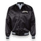 Lightweight Endless Satin Baseball Jacket w/ striped trim - Love Hate Clothing LLC