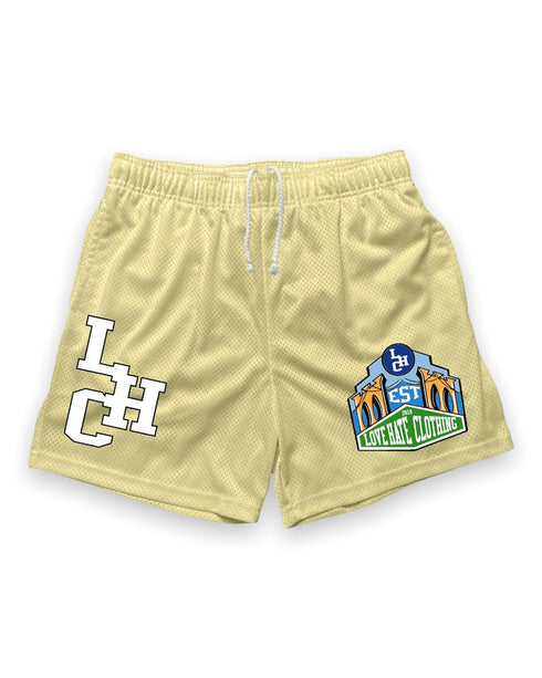 LHC Mesh Shorts (Neutral) - Love Hate Clothing LLC